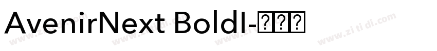 AvenirNext BoldI字体转换